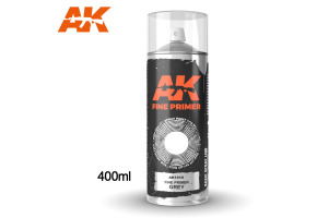 Fine Primer Grey - Spray 400ml (Includes 2 nozzles) / Грунт сірий в аерозолі 400мл
