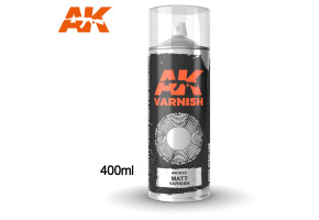Matt Varnish - Spray 400ml (Includes 2 nozzles) / Matt varnish in an aerosol 400 ml