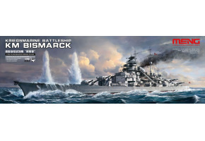 Scale mode 1/700 Krigsmarine Battleship KM Bismarck Meng PS-003