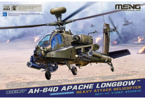 Scale model 1/35 American attack helicopter Apache Longbow Meng QS-004