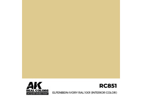 Акрилова фарба на спиртовій основі Elfenbein-Ivory / Слонова Кость RAL 1001 АК-interactive RC850