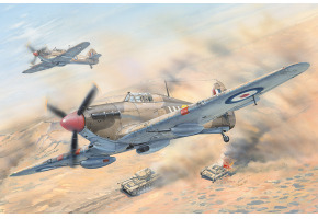 Збірна модель 1/48 Британський винищувач Hurricane Mk.ⅡD/TROP HobbyBoss 81780