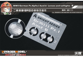 WWII German Pz.Kpfw.I Ausf.A  Lenses and taillights （DRAGON 6186 6480 6207 6218 6597 6259 6473）