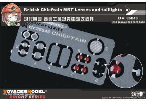 British Chieftain Mk.10 MBT basic Lenses and taillights(TAKOM 2028)