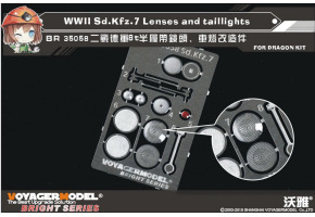 WWII Sd.Kfz.7 Lenses and taillights (For DRAGON)