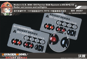 Modern U.S. MIM-104 Patriot SAM System w/AN/MPQ-53 Radar set Lenses and taillights