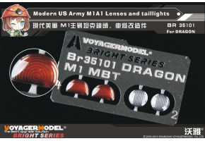 Modern US Army M1A1 Lenses and taillights(For DRAGON/ MENG TS-026) 