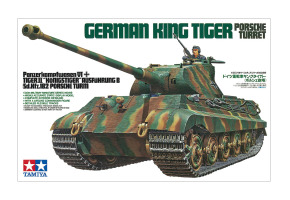 Збірна модель 1/35 німецький королівський тигр (вежа Porsche) German King Tiger Tamiya 35169