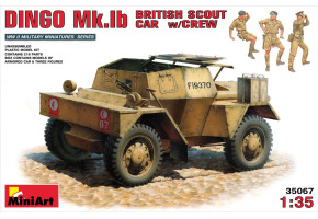 DINGO Mk.1B British armored car with crew