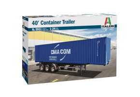Scale model 1/24 Container trailer 40 feet Italeri 3951