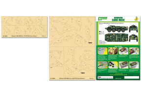 Airbrush CAMO-MASK for 1/35 BTR-80 Camo Scheme 1