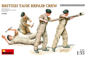 Scale model 1/35 Figures British tank repair team from WWII MiniArt 35489
