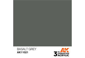 Акрилова фарба BASALT GREY – STANDARD / БАЗАЛЬТОВИЙ СІРИЙ AK-interactive AK11021