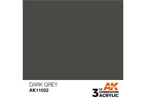 Acrylic paint DARK GRAY – STANDARD / DARK GRAY AK-interactive AK11022