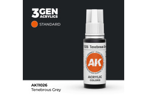 Акрилова фарба TENEBROUS GREY – STANDARD / ПОХМУРИЙ СІРИЙ AK-interactive AK11026