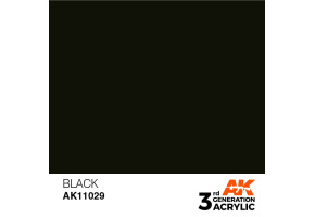 Акриловая краска BLACK – INTENSE / ЧЕРНЫЙ АК-интерактив AK11029