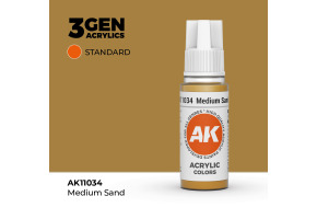Акрилова фарба MEDIUM SAND – STANDARD / ПОМІРНО-ПІСЧАНИЙ AK-interactive AK11034