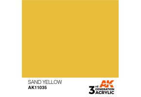 Акриловая краска SAND YELLOW – STANDARD / ЖЕЛТЫЙ ПЕСОЧНЫЙ АК-интерактив AK11035