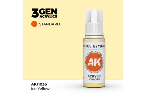 Акрилова фарба ICE YELLOW – STANDARD / ЛІДЯНИЙ ЖОВТИЙ AK-interactive AK11036