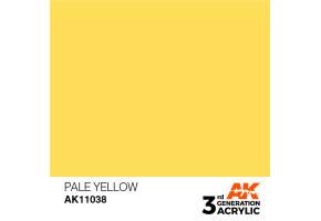 Acrylic paint PALE YELLOW – STANDARD / PALE YELLOW AK-interactive AK11038