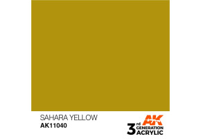 Акрилова фарба SAHARA YELLOW - STANDARD / САХАРА ЖОВТИЙ AK-interactive AK11040