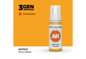 Акрилова фарба DIRTY YELLOW – STANDARD / БРУДНО ЖОВТИЙ AK-interactive AK11043