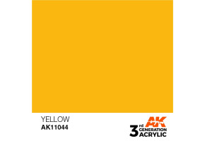 Акрилова фарба YELLOW - STANDARD / ЖОВТИЙ AK-interactive AK11044