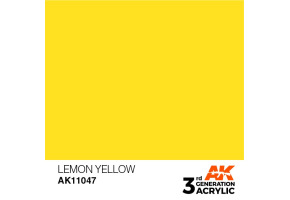 Акриловая краска LEMON YELLOW – STANDARD / ЛИМОННЫЙ ЖЕЛТЫЙ АК-интерактив AK11047
