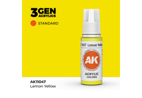 Акрилова фарба LEMON YELLOW – STANDARD / ЛИМОННИЙ ЖОВТИЙ AK-interactive AK11047