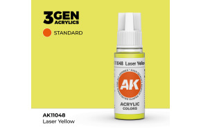 Акрилова фарба LASER YELLOW – STANDARD / ЖОВТИЙ ЛАЗЕР AK-interactive AK11048