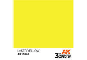 Акриловая краска LASER YELLOW – STANDARD / ЖЕЛТЫЙ ЛАЗЕР АК-интерактив AK11048