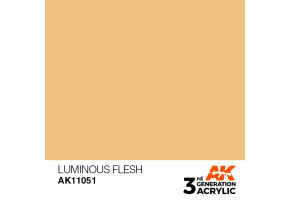 Acrylic paint LUMINOUS FLESH - STANDARD / LIGHT LEATHER AK-interactive AK11051