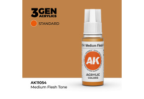 Акрилова фарба MEDIUM FLESH TONE – STANDARD / СЕРЕДНІЙ ТОН ШКІРИ AK-interactive AK11054