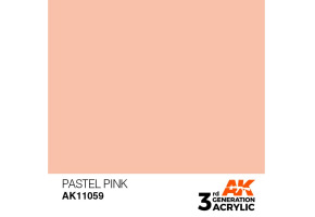 Acrylic paint PASTEL PINK – PASTEL / PASTEL PINK AK-interactive AK11059