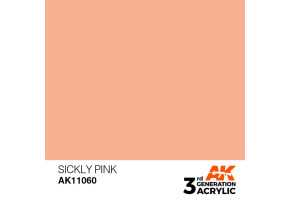 Акриловая краска SICKLY PINK – STANDARD / БОЛЕЗНЕННЫЙ РОЗОВЫЙ АК-интерактив AK11060