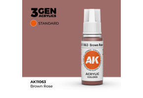 Акрилова фарба BROWN ROSE – STANDARD / КОРИЧНЕВА ТРОЯНДА AK-interactive AK11063