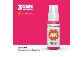 Акрилова фарба FLUORESCENT MAGENTA - STANDARD / СЯЮЧИЙ ПУРПУРНИЙ АК-интерактив AK11068