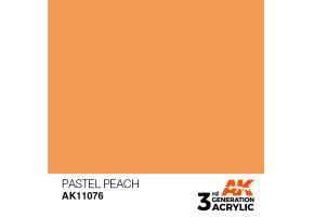 Acrylic paint PASTEL PEACH – PASTEL / PASTEL PEACH AK-interactive AK11076