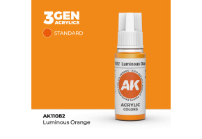 Акрилова фарба LUMINOUS ORANGE – STANDARD / СЯЮЧИЙ ПОМАРАНЧЕВИЙ AK-interactive AK11082