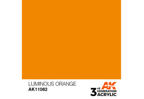 Acrylic paint LUMINOUS ORANGE – STANDARD / GLOWING ORANGE AK-interactive AK11082