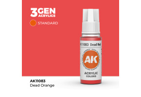 Акрилова фарба DEAD RED – STANDARD / ЗАВ'ЯЛИЙ ЧЕРВОНИЙ AK-interactive AK11083