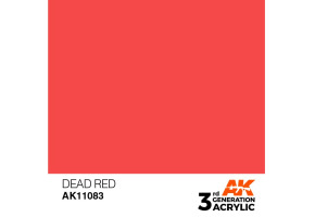 Acrylic paint DEAD RED – STANDARD / FADED RED AK-interactive AK11083