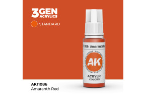 Акрилова фарба AMARANTH RED – STANDARD / (АМАРАНТ) ОКСАМИТОВИЙ ЧЕРВОНИЙ AK-interactive AK11086