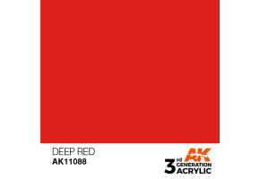 Acrylic paint DEEP RED – INTENSE / SATURED RED AK-interactive AK11088