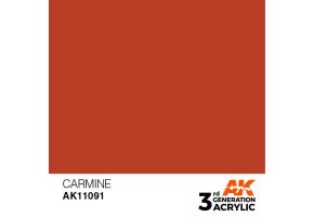 Acrylic paint CARMINE – STANDARD / CARMINE AK-interactive AK11091