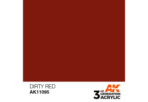 Акриловая краска DIRTY RED – STANDARD / ГРЯЗНЫЙ КРАСНЫЙ АК-интерактив AK11095