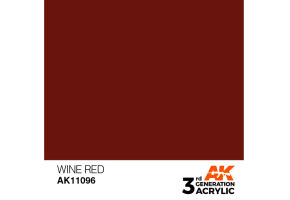Акрилова фарба WINE RED – STANDARD / ВИННИЙ ЧЕРВОНИЙ AK-interactive AK11096