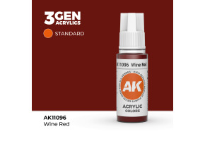Акрилова фарба WINE RED – STANDARD / ВИННИЙ ЧЕРВОНИЙ AK-interactive AK11096