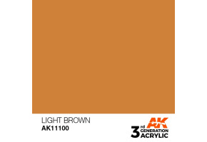 Акриловая краска LIGHT BROWN – STANDARD / СВЕТЛО-КОРИЧНЕВЫЙ АК-интерактив AK11100