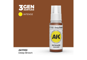 Акрилова фарба DEEP BROWN – INTENSE / ГЛИБОКИЙ КОРИЧНЕВИЙ AK-interactive AK11102